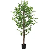 vidaXL Kunst Ficus Plant 1260 bladeren 200 cm groen