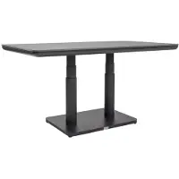 Qopps Tuintafel Ramin - Hoogte verstelbaar - Sintered stone - Antraciet - 140 cm -