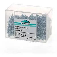 Hoenderdaal Draadnagel plat geruite kop gegalvaniseerd 1.5 x 20mm 350 gram