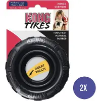 Kong traxx zwart 11,5x4x11,5 cm 2 st