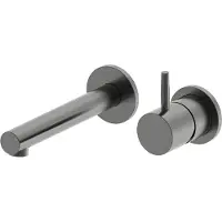 Boss & Wessing Wastafelkraan inbouw bws exclusive mengkraan 1-hendel gunmetal