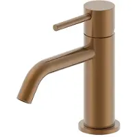 Boss & Wessing Wastafelmengkraan opbouw bws exclusive uitloop 6.5 cm 1-hendel geborsteld brons koper