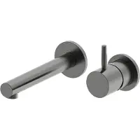 Wiesbaden Wastafelkraan inbouw style mengkraan 1-hendel gunmetal