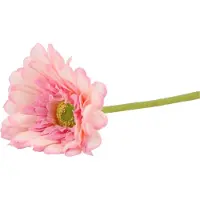 DK Design Kunstbloem Gerbera - 72cm - lichtroze - Real Touch - kunst zijdebloemen
