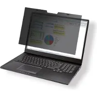 Durable Duurzame MAGNETIC privacyfilter, voor notebooks & touchscreens met 14.0'' & 16:9 beeldverhouding, incl. documententasje & microvezeldoekje, antraciet/grijs