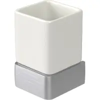 Haceka Aline bekerhouder geborsteld aluminium