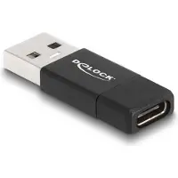 DeLOCK USB 3.2 Gen 2 Adapter USB Type-A male to USB Type-C active female black