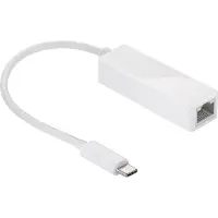 Goobay Netwerkadapter USB C naar RJ45 - (USB 3.1, Max. 1 Gbps, Wit)
