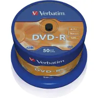 Verbatim DVD-R 16X Spindle (X50) - Capaciteit 4.7 Go - AZO-technologie