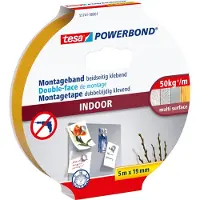 TESA INDOOR 55741-00001-03 Montagetape Powerbond Oranje (l x b) 5 m x 19 mm 1 stuk(s)
