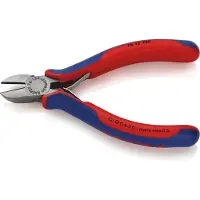 Knipex 76 12 125 Elektronica en fijnmechanica Zijkniptang Met facet 125 mm