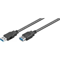 Microconnect - Rallonge de câble USB - USB type A (F) pour USB type A (M) - USB 3.0 - 2 m - noir