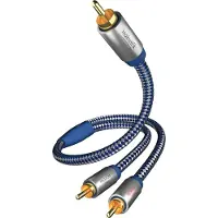 Inakustik Premium Y Subwoofer Cinch Naar 2x Cinch Kabel 2 M