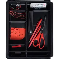 Exacompta 316014D Lade organizer Zwart Polystyreen 29,8 x 24,6 x 3,6 cm