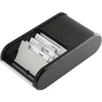 Helit H6218095 the personal Visitekaart box 300 kaarten (b x h x d) 240 x 67 x 136 mm Zwart Polyethyleen, Polypropyleen, Polystyrol