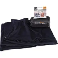 Cocoon - Merino Wool Silk Travel Blanket - Deken 180 x 140 cm, grijs