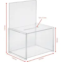 Sigel Actiebox met gleuf VA150 Transparant (b x h x d) 22.5 x 31 x 17 cm 1 stuk(s)