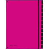 Pagna classeurs soufflet tendance, a4, 12 comp., rose foncé 24129-34