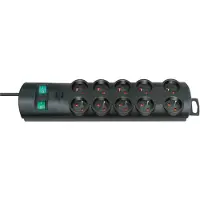Brennenstuhl 1153304120, 10 stopcontacten / stopcontacten, zwart, IP20, 2 meter, 760 gram, 500 mm