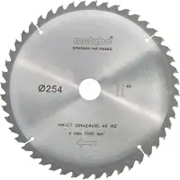 Metabo Zaagblad Precision Cut Wood 254x30x1,8mm 48 T