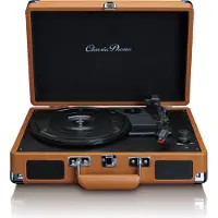 Lenco CLASSIC PHONO TT-10BN - Koffer Platenspeler met 2 ingebouwde speakers - Bruin