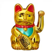 Relaxdays Maneki Neko Winkekatze