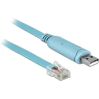 DeLOCK USB-A (m) naar RJ45 (m) seriële RS232 adapter / grijs - 3 meter