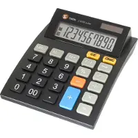Twen J 1010 Bureaurekenmachine Zwart Aantal displayposities: 10 werkt op zonne-energie, werkt op batterijen (b x h x d) 112 x 40 x 141 mm