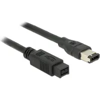 DeLOCK FireWire kabel 6-polig naar 9-polig IEEE 1394A/B