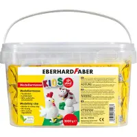Eberhard Faber 570103 Modelklei EFA Plast KIDS, wit, emmer