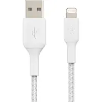 Belkin BoostCharge Pro Braided Lightning naar USB-A kabel - 3 meter - Wit