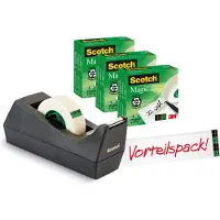 Scotch Plakbandhouder C38 + 3 rollen Magic 810 19mm x 33meter