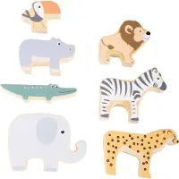 Small Foot - Houten Safaridieren Balansspel, 7dlg.