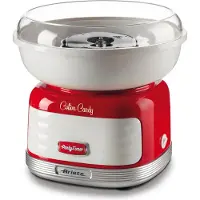Ariete 2973/00 - Retro Suikerspinmachine - suikerspin machine - voor kinderfeestjes en partijen - 500 Watt - Rood