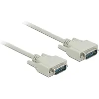 DeLOCK Seriële Kabel Sub-D15 Stekker op Stekker 1 m -