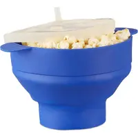 Relaxdays Popcorn Maker, Leuke keuken, Blauw