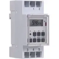 Perel Weektimer, digitaal, DIN-rail, 230 V, 16 A, 3600 W, voor gebruik binnenshuis, wit