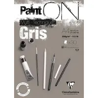Clairefontaine Paint'ON Tekenblok Grijs A4