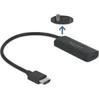 DeLOCK 63251 HDMI / USB-C Adapter [1x HDMI-stekker - 1x USB-C bus] Zwart 0 mm