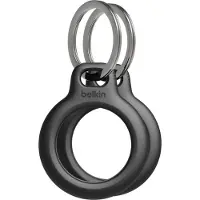 Belkin Airtag Secure Holder Waterproof with Keyring Zwart - 2 Pack