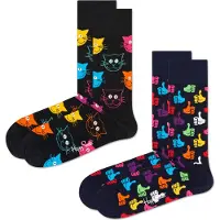 Happy socks Sokken '2-Pack Cat Socks' gemengde kleuren