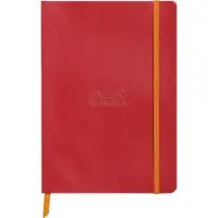 Rhodia Notitieboek A5 Gelinieerd Rood Niet geperforeerd 160 Pagina's 80 Vellen