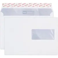 Elco Premium Enveloppen Met Venster C5 229 (B) x 162 (H) mm Kleefstrip Wit 100 g/m² 500 Stuks