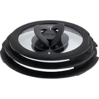 Tefal Ingenio Glazen Deksel - 3-delige Set - Ø 16/18/20 cm - Stapelbaar - Geschikt voor Ingenio Pannen