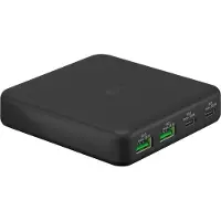 Goobay 61772 - Thuislader - 4-poorts USB-C PD 65W en USB-A QC - Zwart