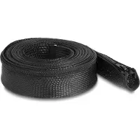 DeLOCK Gevlochten slang, rits, 3 m x 50 mm, hittebestendig - Ritssluiting, hi