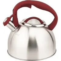 Michelino Fluitketel 2,5 Liter RVS – Waterkoker voor Inductie & Elektrisch – Met Fluitsignaal & Soft Touch Handgreep – Zilver