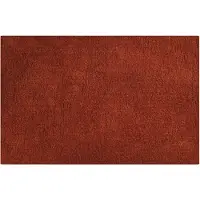 MSV Badkamerkleedje/badmat voor de vloer - terracotta - 45 x 70 cm - Badmatjes