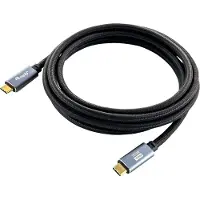 Equip 128357: USB-C 3.2 naar USB-C kabel, mannelijk naar mannelijk, 2.00 meter, 5A, 4K/60Hz, zwart