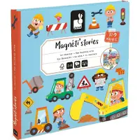 Janod - Magneti Stories - De bouwplaats – Educatieve magneetset